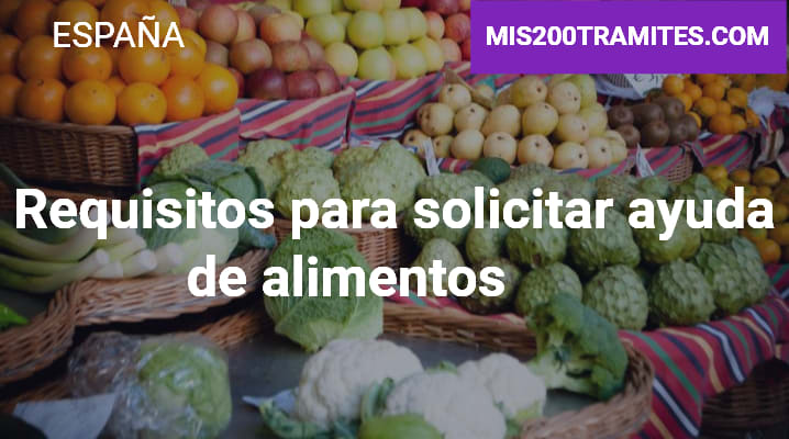Requisitos para solicitar ayuda de alimentos